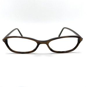 Marchon M821 210 Oval Full Flex Eyeglass Frames Brown Tortoise Bronze 51-17-140